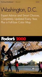 Cover of: Fodor's Washington D.C. 2000