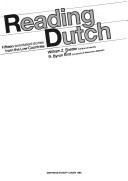 Cover of: Reading Dutch by William Z. Shetter