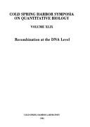 Cover of: Recombination at the DNA level. by 