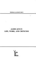 Cover of: James Joyce by Thomas Jackson Rice