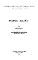 Cover of: Suétone historien