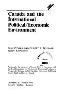 Cover of: Canada and the international political/economic environment