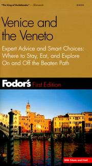 Cover of: Fodor's Venice and the Veneto, 1st Edition: Expert Advice and Smart Choices by Fodor's