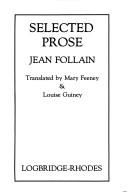 Cover of: Selected prose