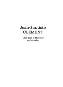 Cover of: Jean-Baptiste Clément: une page d'histoire ardennaise