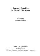 Cover of: Research priorities in African literatures | 