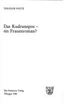 Cover of: Das Kudrunepos by Theodor Nolte