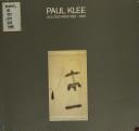Cover of: Paul Klee als Zeichner, 1921-1933