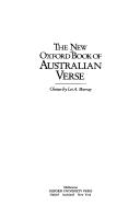 Cover of: The New Oxford book of Australian verse