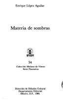 Cover of: Materia de sombras