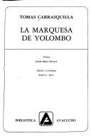 La marquesa de Yolombó by Tomás Carrasquilla