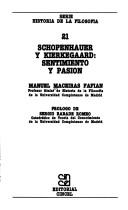 Cover of: Schopenhauer y Kierkegaard by Manuel Maceiras Fafián
