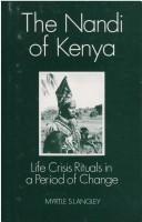 The Nandi of Kenya by Myrtle Langley