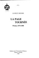 Cover of: La page tournée: poèmes 1979-1980