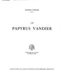 Cover of: Le Papyrus Vandier