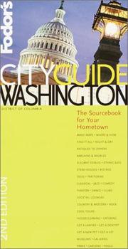 Cover of: Fodor's Cityguide Washington, D.C. 2nd Edition: The Ultimate Source Book for City Dwellers (Fodor's Cityguides)