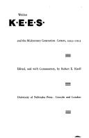 Cover of: Weldon Kees and the midcentury generation: letters, 1935-1955