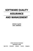 Cover of: Software quality assurance and management