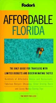 Cover of: Affordable Florida | Fodor