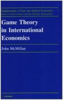 Cover of: Game theory in international economics