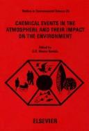 Cover of: Study week on: chemical events in the atmosphere and their impact on the environment: November 7-11, 1983