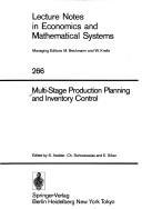 Cover of: Multi-stage production planning and inventory control