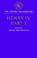 Cover of: Henry IV, Part 1