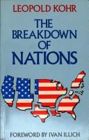 Cover of: The breakdown of nations