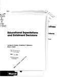 Cover of: Educational expectations and enlistment decisions by James R. Hosek