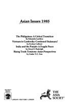 Cover of: Asian issues 1985. by 