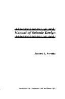 Cover of: Manual of seismic design