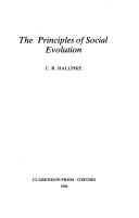 Cover of: The principles of social evolution