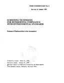 Cover of: Screening techniques for determining compliance with environmental standards: releases of radionuclides to the atmosphere.