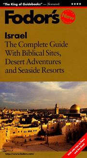 Cover of: Israel by Fodor's