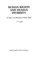 Cover of: Human rights and human diversity: an essay in the philosophy of human rights