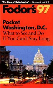 Cover of: Pocket Washington, D.C. '97: What to See and Do If You Can't Stay Long (Fodor's Pocket Guides)