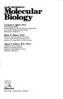 Cover of: Basic methods in molecular biology by Leonard G. Davis