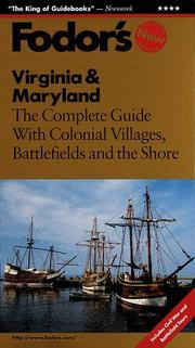 Cover of: Virginia & Maryland: The Complete Guide with Colonial Villages, Battlefields and the Shore (1997/4th ed)