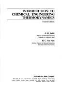 Cover of: Introduction to chemical engineering thermodynamics by J. M. Smith