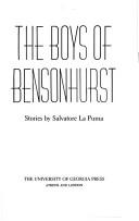 Cover of: The boys of Bensonhurst: stories