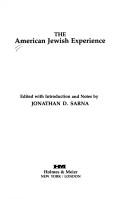 Cover of: The American Jewish experience