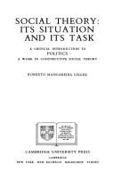 Cover of: Social theory