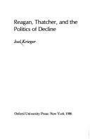 Cover of: Reagan, Thatcher, and the politics of decline