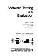 Cover of: Software testing and evaluation by Richard A. DeMillo ... [et al.].