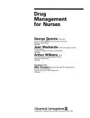 Cover of: Drug management for nurses