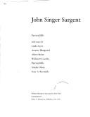 Cover of: John Singer Sargent by Patricia Hills