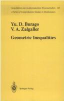 Geometric inequalities by Burago, I͡U. D.