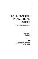 Cover of: Explorations in American history by Mark A. Stoler