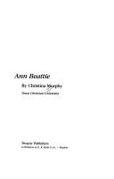 Cover of Ann Beattie