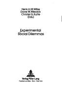 Cover of: Experimental social dilemmas